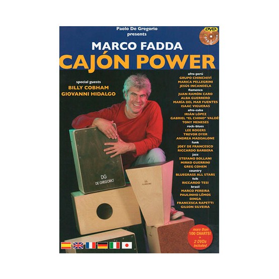 DE GREGORIO CAJON POWER BOOK + DVD METODO TUTORIAL CAJON