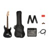 SQUIER AFFINITY PACK STRATOCASTER HSS IL CFM GUITARRA ELECTRICA CHARCOAL FROST METALLIC