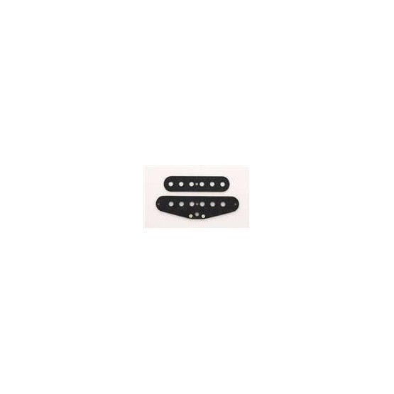 ALL PARTS PU6930023 PICKUP FLAT SET FOR STRAT, BLACK, 2 PIECES TOP & BOTTOM.