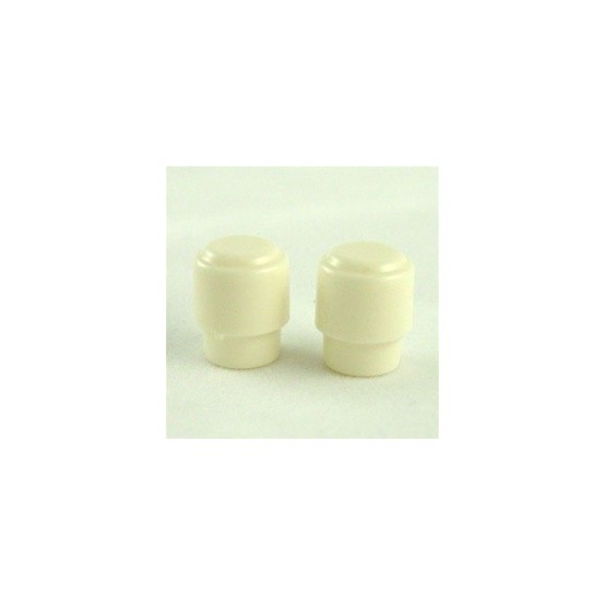 ALL PARTS SK0714025 ROUND SWITCH KNOBS (2 PIECES) FOR TELE FITS USA SWITCH WHITE