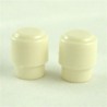 ALL PARTS SK0714025 ROUND SWITCH KNOBS (2 PIECES) FOR TELE FITS USA SWITCH WHITE