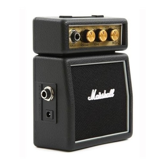 Mini Amplificador combo para Guitarra MARSHALL MS-2 Negro