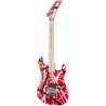 EVH STRIPE SERIES 5150 MN GUITARRA ELECTRICA RED WITH BLACK AND WHITE STRIPES