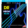 DR NBB45 NEON BLUE JUEGO CUERDAS BAJO 045-105