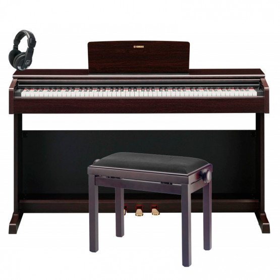YAMAHA -PACK- YDP145R PIANO DIGITAL ARIUS ROSEWOOD + BANQUETA Y AURICULARES
