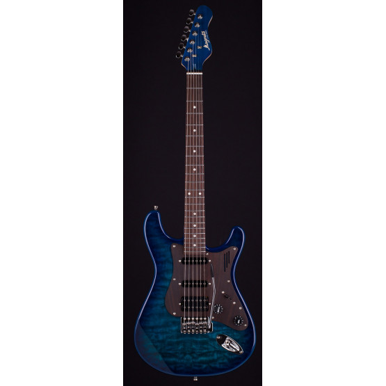 MAGNETO US-2300RC/QMTBL U-ONE SONNET MODERN GUITARRA ELECTRICA QUILTED TRANSPARENT BLUE