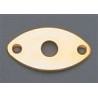 ALL PARTS AP0615002 JACKPLATE FOR EDGE MOUNT - FOOTBALL SHAPED CURVED GOLD