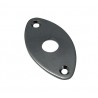 ALL PARTS AP0615003 JACKPLATE FOR EDGE MOUNT - FOOTBALL SHAPED CURVED BLACK