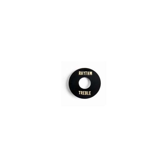 ALL PARTS AP0663023 RHYTHM/TREBLE RING FOR TOGGLE SWITCH BLACK PLASTIC