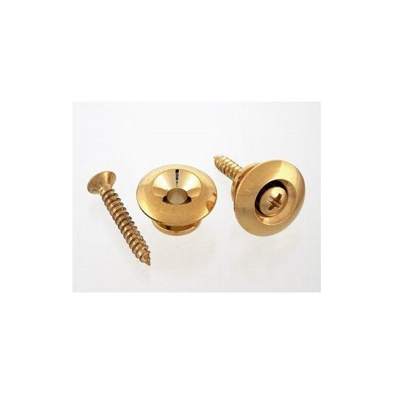 ALL PARTS AP0684002 OVERSIZED STRAP BUTTONS WITH SCREWS GOLD UNIDAD