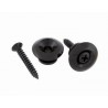 ALL PARTS AP0684003 OVERSIZED STRAP BUTTONS WITH SCREWS BLACK UNIDAD