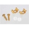 ALL PARTS AP0720002 STRING GUIDES (2) WAVY STYLE FOR GUITAR GOLD