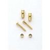 ALL PARTS AP0727002 BARREL STRING GUIDES (2) WITH SCREWS FOR GUITAR GOLD