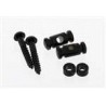 ALL PARTS AP0727003 BARREL STRING GUIDES (2) WITH SCREWS FOR GUITAR BLACK