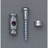 ALL PARTS AP0727010 BARREL STRING GUIDES (2) WITH SCREWS FOR GUITAR CHROME