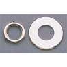 ALL PARTS AP6691001 NUT AND WASHER FOR SCHALLER STRAP LOCK SYSTEM (2 EACH), NICKEL.