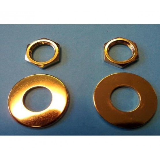 ALL PARTS AP6691002 NUT AND WASHER FOR SCHALLER STRAP LOCK SYSTEM (2 EACH) GOLD