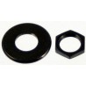 ALL PARTS AP6691003 NUT AND WASHER FOR SCHALLER STRAP LOCK SYSTEM (2 EACH) BLACK