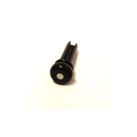 ALL PARTS BP0677023 BLACK PLASTIC END PINS FOR ACOUSTIC BASS WITH GROOVE 4 PIECES