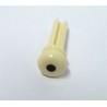 ALL PARTS BP0677028 CREAM PLASTIC END PINS FOR ACOUSTIC BASS WITH GROOVE 4 PIECES
