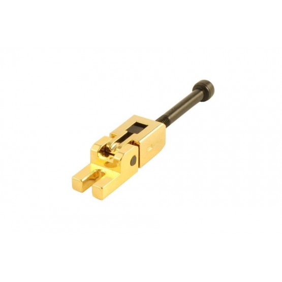 ALL PARTS BP0693002 HIGH SADDLE FOR LOCKING TREMOLO GOLD WITH SCREW AND BLOCK FOR D & G STRINGS