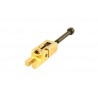 ALL PARTS BP0693002 HIGH SADDLE FOR LOCKING TREMOLO GOLD WITH SCREW AND BLOCK FOR D & G STRINGS