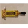 ALL PARTS EP4367002 SWITCHCRAFT STRAIGHT TOGGLE SWITCH GOLD TONE WITH KNOB