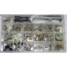 ALL PARTS EPKIT ELECTRONIC ASSORTMENT BOX: POTS SWITCHES WIRE BULBS LENSES.