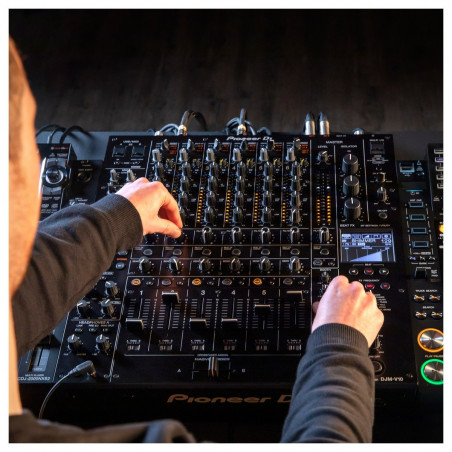 Mesa de mezclas Pioneer DJ DJM-S11, 2 canales, pantalla táctil, color Negro