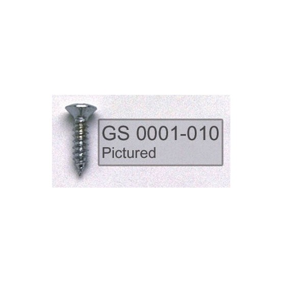 ALL PARTS GS0001005 PICK GUARD SCREWS PHILLIPS HEAD STAINLESS STEEL 4 X 1/2