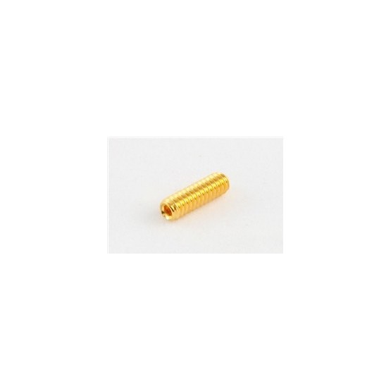ALL PARTS GS0002002 BRIDGE HEIGHT SCREWS (12 PIECES) FOR GUITAR HEX HEAD GOLD