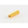 ALL PARTS GS0002002 BRIDGE HEIGHT SCREWS (12 PIECES) FOR GUITAR HEX HEAD GOLD