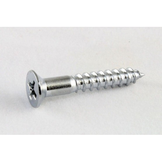 ALL PARTS GS0063010 BRIDGE MOUNTING SCREWS FOR GUITAR OR BASS CHROME 8 X 1 LONG