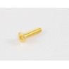 ALL PARTS GS3378002 BUTTON SCREWS FOR HOLDING BUTTON ONTO KEY (6 PIECES) GOLD SHORT 7/16
