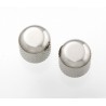 ALL PARTS MK0110001 NICKEL DOME KNOBS (2) WITH SET SCREW
