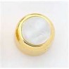 ALL PARTS MK3170002 WHITE PEARL ACRYLIC ON GOLD KNOB WITH SET SCREW