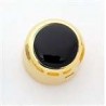 ALL PARTS MK3176002 BLACK ACRYLIC ON GOLD KNOB WITH SET SCREW