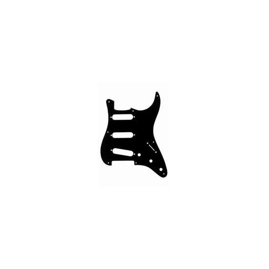 ALL PARTS PG0550023 PICK GUARD FOR STRAT BLACK 1-PLY (8 SCREW HOLES)