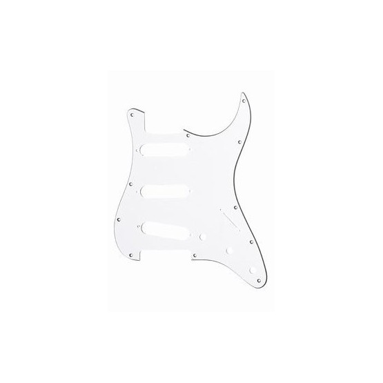 ALL PARTS PG0552035 PICK GUARD FOR STRAT WHITE 3-PLY (W/B/W) (11 SCREW HOLES)