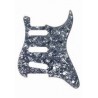ALL PARTS PG0552053 PICK GUARD FOR STRAT BLACK PEARLOID 3-PLY (BP/B/W) (11 SCREW HOLES)