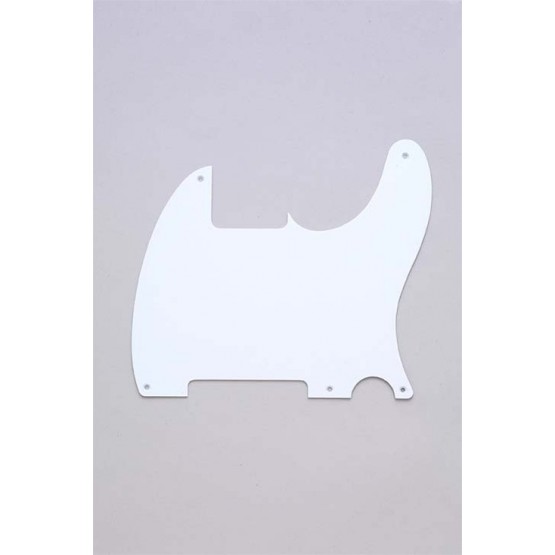 ALL PARTS PG0567025 PICK GUARD FOR ESQUIRE WHITE 1-PLY (5 SCREW HOLES)