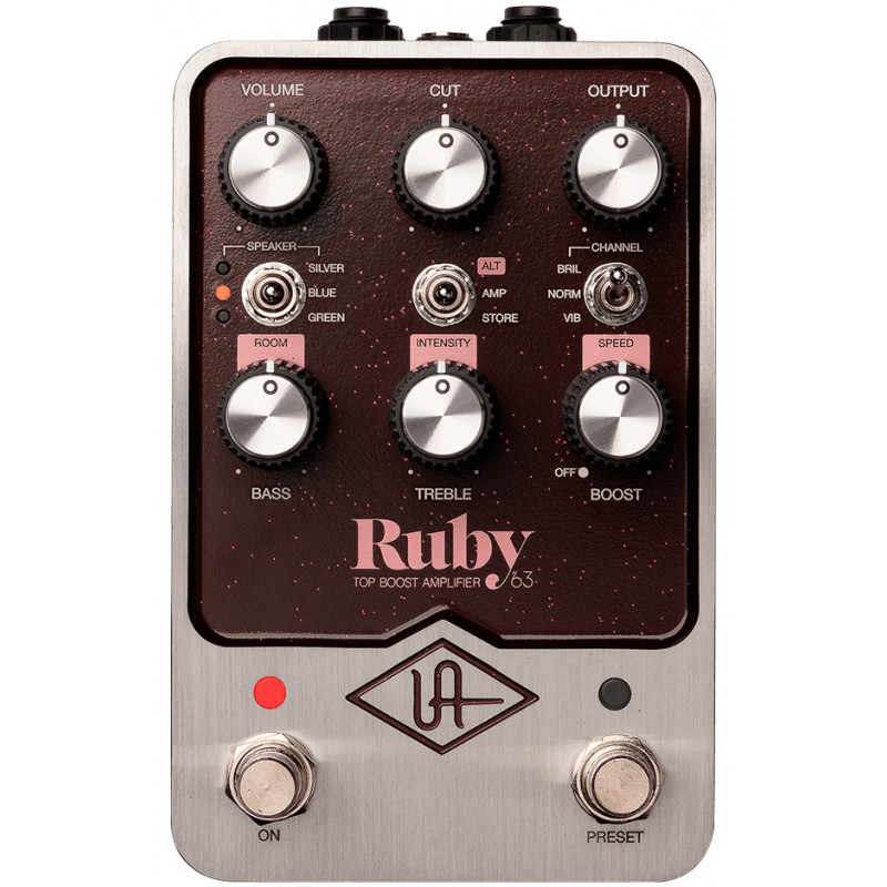 UNIVERSAL AUDIO RUBY 63 TOP BOOST AMPLIFIER PEDAL