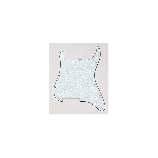 ALL PARTS PG0992055 PICK GUARD OUTLINE FOR STRAT (NO HOLES) WHITE PEARLOID 3-PLY