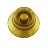 ALL PARTS PK0142032 BELL KNOBS (2) GOLD NUMBERS 0 - 11 FITS USA SPLIT SHAFT POTS