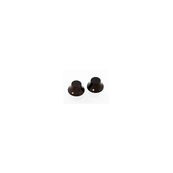 ALL PARTS PK31970R0 ROSEWOOD WOOD BELL KNOBS (2) PUSH-ON.
