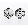 ALL PARTS PK3250031 CLEAR DICE KNOBS (2 PIECES) WITH SET SCREW