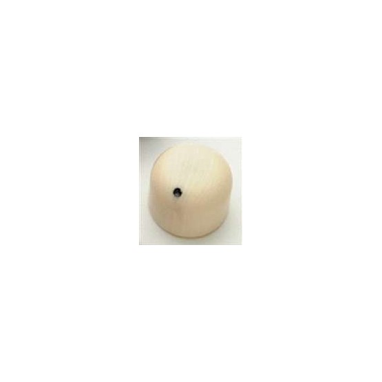 ALL PARTS PK3270000 SIMULATED IVORY KNOBS (2) DOME KNOB SHAPE WITH BLACK DOT PUSH ON