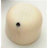 ALL PARTS PK3270000 SIMULATED IVORY KNOBS (2) DOME KNOB SHAPE WITH BLACK DOT PUSH ON