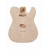 ALL PARTS TBOQM REPLACEMENT BODY FOR TELE ALDER, WITH AAA QUILT MAPLE TOP, NO FINISH.