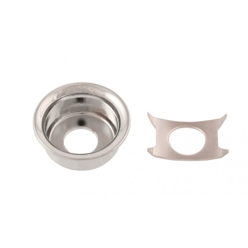 ALL PARTS AP0275001 CUP JACKPLATE FOR TELE WITH CLIP NICKEL